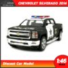 โมเดลรถตำรวจ CHEVROLET SILVERADO 2014 (Scale 1:46)