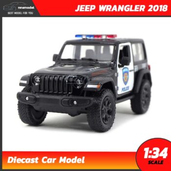โมเดลรถตำรวจ JEEP WRANGLER 2018 (Scale 1:34)