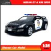 โมเดลรถตำรวจ NISSAN GT-R R35 2009 (Scale 1:36)