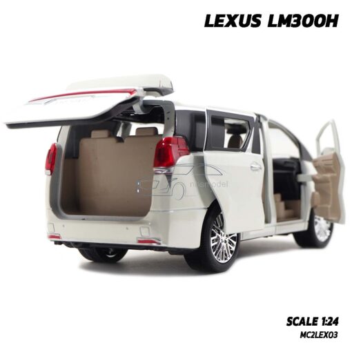 โมเดลรถตู้ LEXUS LM300H สีขาว (1:24) Diecast Model 1:24