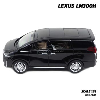 โมเดลรถตู้ LEXUS LM300H สีดำเงิน (1:24) model รถเหล็ก ประกอบสำเร็จ