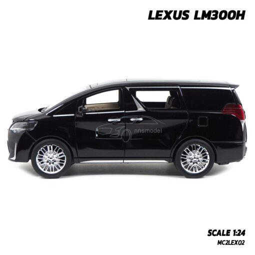 โมเดลรถตู้ LEXUS LM300H สีดำเงิน (1:24) model รถ ของขวัญ ของสะสม