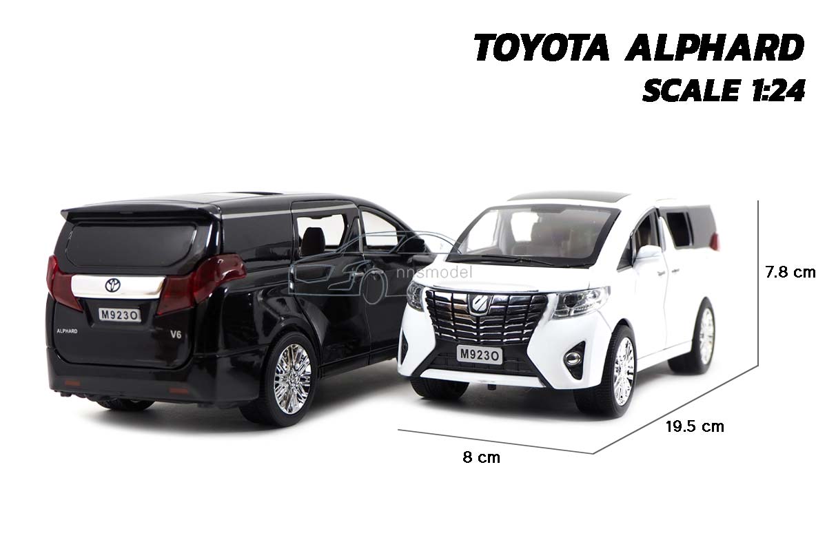 โมเดลรถตู้ TOYOTA ALPHARD (1:24) มีสีโมเดลรถตู้ TOYOTA ALPHARD (1:24) มีสีขาว กับสีดำโมเดลรถตู้ TOYOTA ALPHARD (1:24) มีสีขาว กับสีดำขาว กับสีดำ