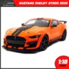 โมเดลรถ MUSTANG SHELBY GT500 2020 สีส้มดำ (Scale 1:18)