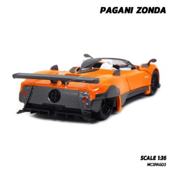 โมเดลรถสปอร์ต PAGANI ZONDA สีส้ม (Scale 1:36)