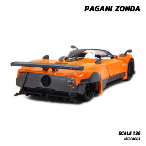 โมเดลรถสปอร์ต PAGANI ZONDA สีส้ม (Scale 1:36)