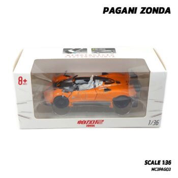 โมเดลรถสปอร์ต PAGANI ZONDA สีส้ม (Scale 1:36) model รถเหล็ก โมเดลรถสะสม JackieKim