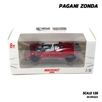 โมเดลรถสปอร์ต PAGANI ZONDA สีแดง (Scale 1:36) model รถเหล็ก พร้อมตั้งโชว์ โมเดลรถสะสม Jackie Kim