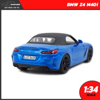 โมเดลรถสปอร์ต BMW Z4 M40i สีฟ้า (Scale 1:34) Diecast Model โมเดลรถสะสม