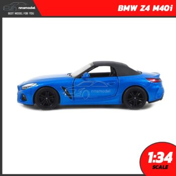 โมเดลรถสปอร์ต BMW Z4 M40i สีฟ้า (Scale 1:34) Diecast Model รถเหล็ก พร้อมตั้งโชว์