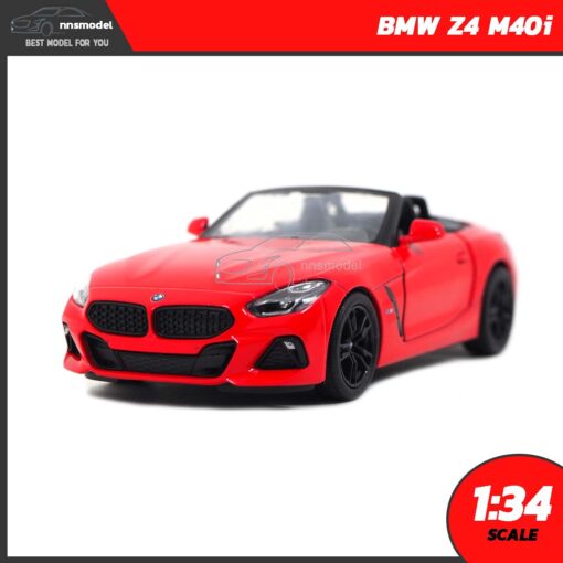 โมเดลรถสปอร์ต BMW Z4 M40i สีแดง (Scale 1:34)