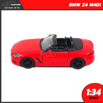 โมเดลรถสปอร์ต BMW Z4 M40i สีแดง (Scale 1:34) รถของเล่น มีลานดึงปล่อยรถวิ่งได้