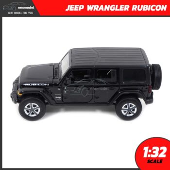 โมเดลรถ JEEP WRANGLER RUBICON สีดำ (Scale 1:32) โมเดลประกอบสำเร็จ พร้อมตั้งโชว์