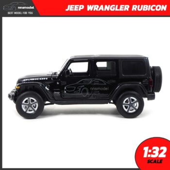 โมเดลรถ JEEP WRANGLER RUBICON สีดำ (Scale 1:32) โมเดลรถสะสม Jackie Kim