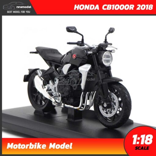 โมเดลบิ๊กไบค์ HONDA CB1000R 2018 สีดำ (Scale 1:18) Motorbike Model ประกอบสำเร็จ