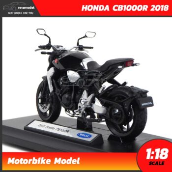 โมเดลบิ๊กไบค์ HONDA CB1000R 2018 สีดำ (Scale 1:18) Motorbike Model ประกอบสำเร็จ พร้อมตั้งโชว์