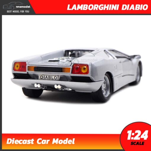 โมเดลรถ Lamborghini Diabio สีบรอนด์เงิน (Scale 1:24) model รถเหล็ก พร้อมตั้งโชว์