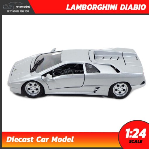 โมเดลรถ Lamborghini Diabio สีบรอนด์เงิน (Scale 1:24) model รถเหล็ก ของสะสม