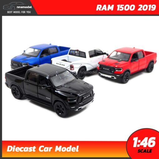 โมเดลรถกระบะ RAM 1500 2019 (Scale 1:46) โมเดลรถเหล็ก มี 4 สี