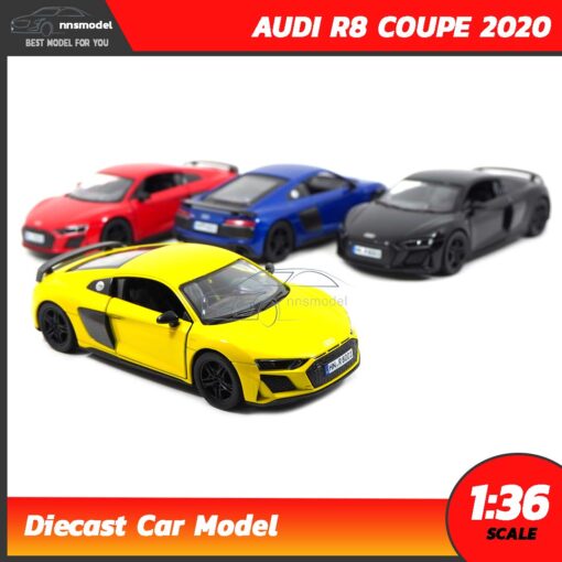 โมเดลรถสปอร์ต AUDI R8 COUPE 2020 (Scale 1:36) model รถ มี 4 สี