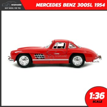 โมเดลรถเบนซ์ Mercedes Benz 300SL 1954 สีแดง (Scale 1:36) โมเดลรถสะสม Kinsmart