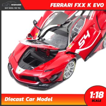 โมเดลรถเฟอร์รารี่ Ferrari FXX K EVO (1:18) Bburago Elite โมเดลรถเหล็ก พร้อมตั้งโชว์