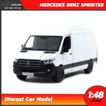 โมเดลรถตู้ MERCEDES BENZ SPRINTER สีขาว