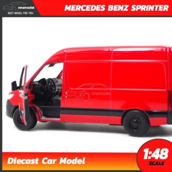 โมเดลรถตู้ MERCEDES BENZ SPRINTER (Scale 1:48) รถเหล็กโมเดล ภายในรถจำลองสมจริง