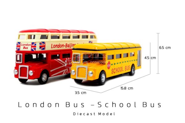 โมเดลรถโรงเรียน School Bus โมเดลรถบัส รถเหล็กจำลอง โมเดลรถของสะสม พร้อมตั้งโชว์