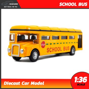 โมเดลรถโรงเรียน School Bus โมเดลรถบัส รถเหล็กจำลอง Diecast Model car