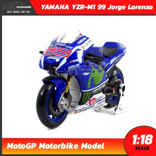 โมเดล MotoGP Yamaha YZR-M1 99 Jorge Lorenzo (1:18)