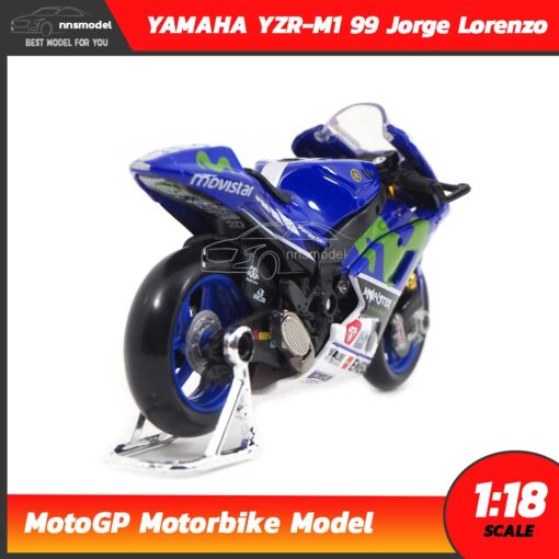 โมเดล MotoGP Yamaha YZR-M1 99 Jorge Lorenzo (1:18) โมเดลรถสะสม Maisto