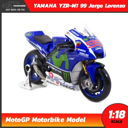โมเดล MotoGP Yamaha YZR-M1 99 Jorge Lorenzo (1:18) โมเดลรถแข่ง โมโตจีพี
