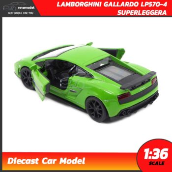 โมเดลรถ LAMBORGHINI GALLARDO LP570-4 SUPERLEGGERA สีเขียว (Scale 1:36) รถเหล็กโมเดล Diecast Model