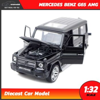 โมเดลรถเบนซ์ MERCEDES BENZ G65 AMG สีดำ (Scale 1:32) โมเดลรถเหล็ก เปิดฝากระโปรงหน้าได้