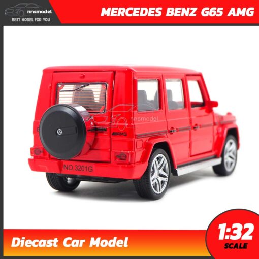 โมเดลรถเบนซ์ MERCEDES BENZ G65 AMG สีแดง (Scale 1:32) รถโมเดลจำลองเหมือนจริง