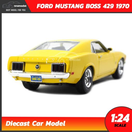 โมเดลรถมัสแตง FORD MUSTANG BOSS 429 1970 (1:24) รถเหล็กจำลอง สวยเหมือนจริง