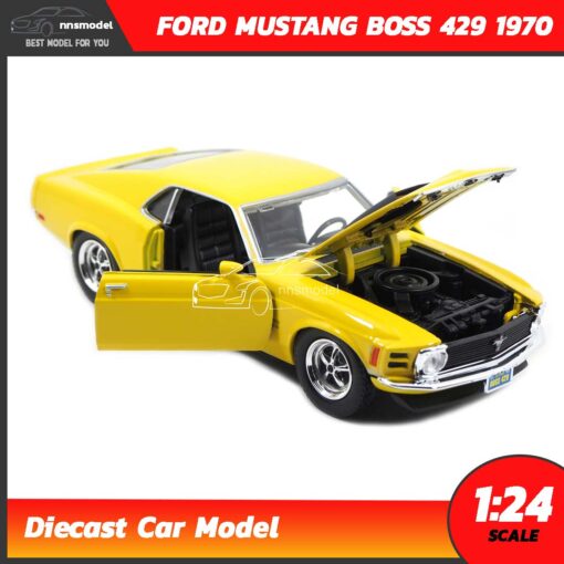 โมเดลรถมัสแตง FORD MUSTANG BOSS 429 1970 (1:24) โมเดลรถประกอบสำเร็จ