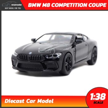โมเดลรถ BMW M8 Competition Coupe สีดำ (Scale 1:38) รถเหล็กจำลอง