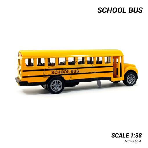 โมเดลรถ School Bus รถเหล็ก ของสะสม มีเสียงมีไฟ
