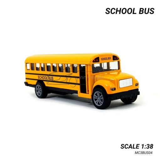 โมเดลรถ School Bus รถเหล็ก ของสะสม มีเสียงมีไฟ