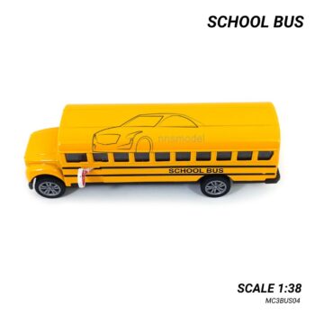 โมเดลรถ School Bus รถเหล็ก ของสะสม มีเสียงมีไฟ
