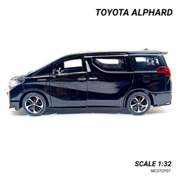 โมเดลรถตู้ TOYOTA ALPHARD สีดำ (Scale 1:32) โมเดลโตโยต้า อัลพาธ จำลองเหมือนจริง